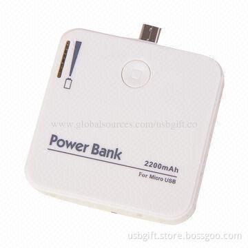 Universal Tail Plug Power Bank with Standing Function & 2,200mAh Capacity